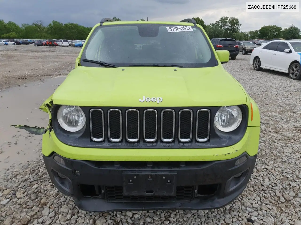 2017 Jeep Renegade Latitude VIN: ZACCJBBB4HPF25668 Lot: 57986105