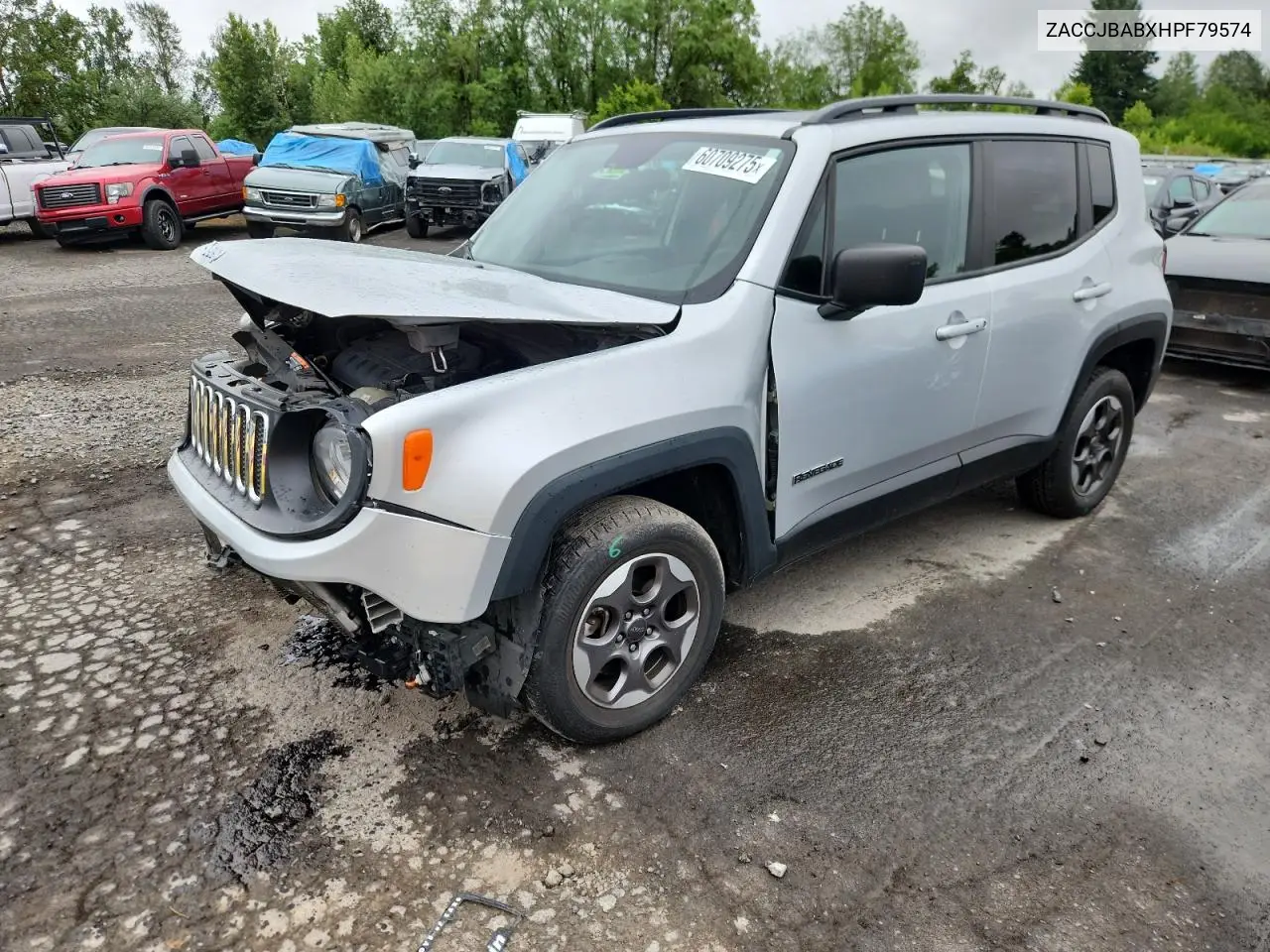 2017 Jeep Renegade Sport VIN: ZACCJBABXHPF79574 Lot: 60709275