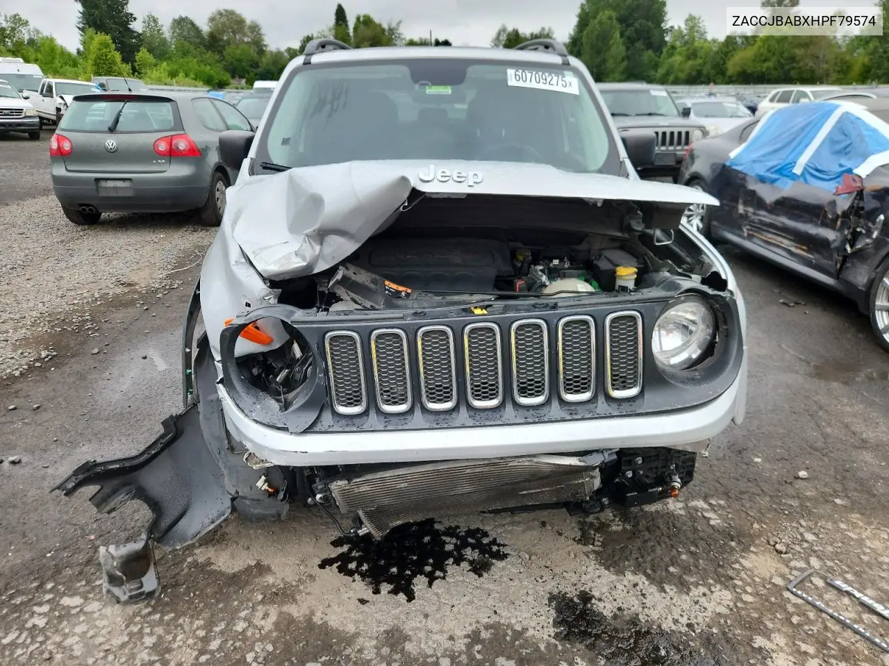 2017 Jeep Renegade Sport VIN: ZACCJBABXHPF79574 Lot: 60709275