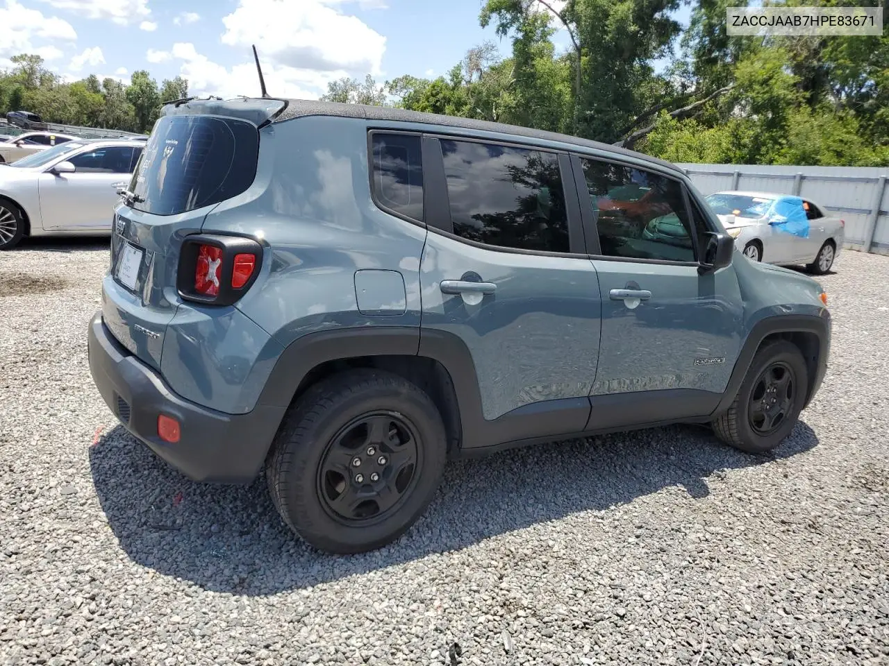 2017 Jeep Renegade Sport VIN: ZACCJAAB7HPE83671 Lot: 62334175