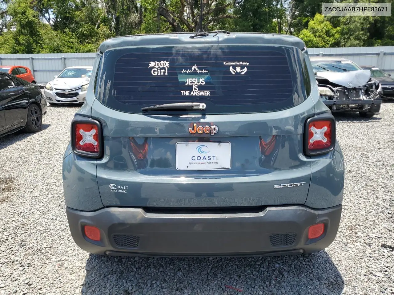 2017 Jeep Renegade Sport VIN: ZACCJAAB7HPE83671 Lot: 62334175