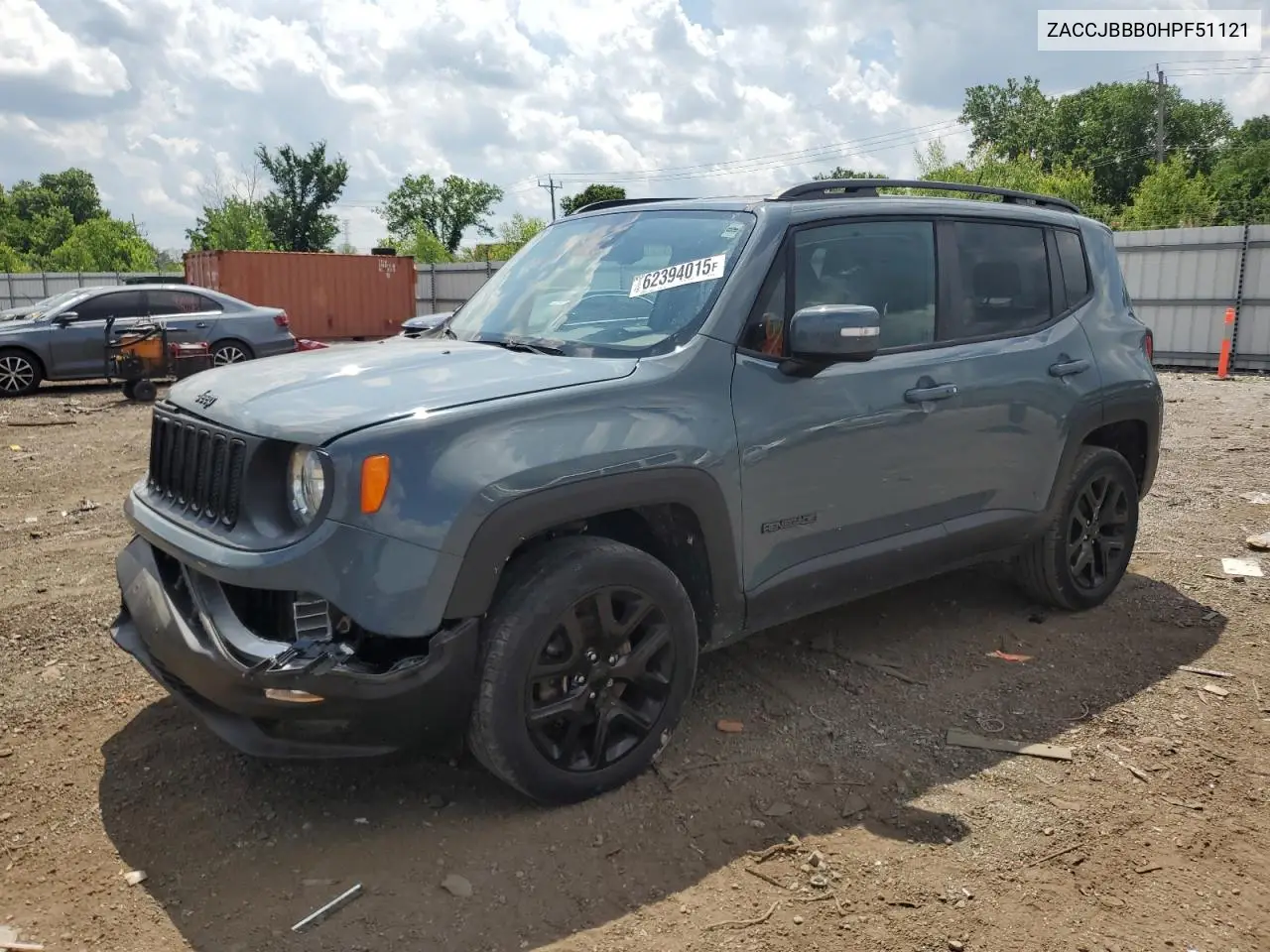 2017 Jeep Renegade Latitude VIN: ZACCJBBB0HPF51121 Lot: 62394015