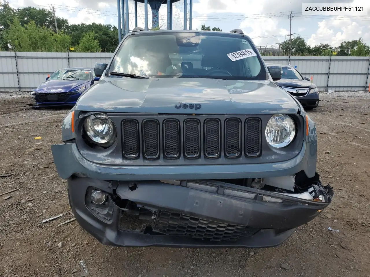 2017 Jeep Renegade Latitude VIN: ZACCJBBB0HPF51121 Lot: 62394015
