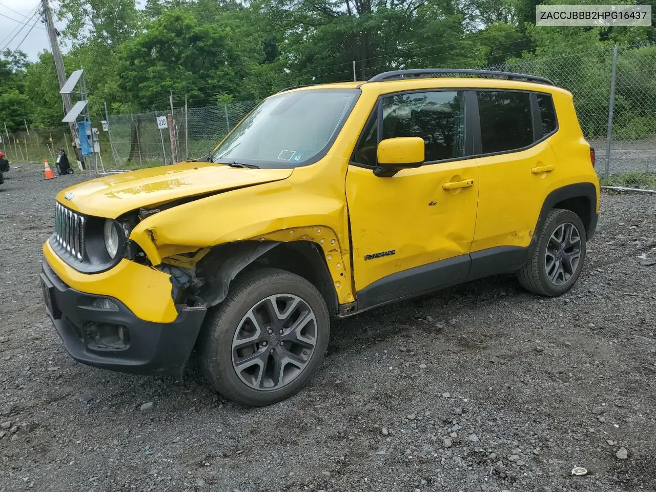 2017 Jeep Renegade Latitude VIN: ZACCJBBB2HPG16437 Lot: 62651015