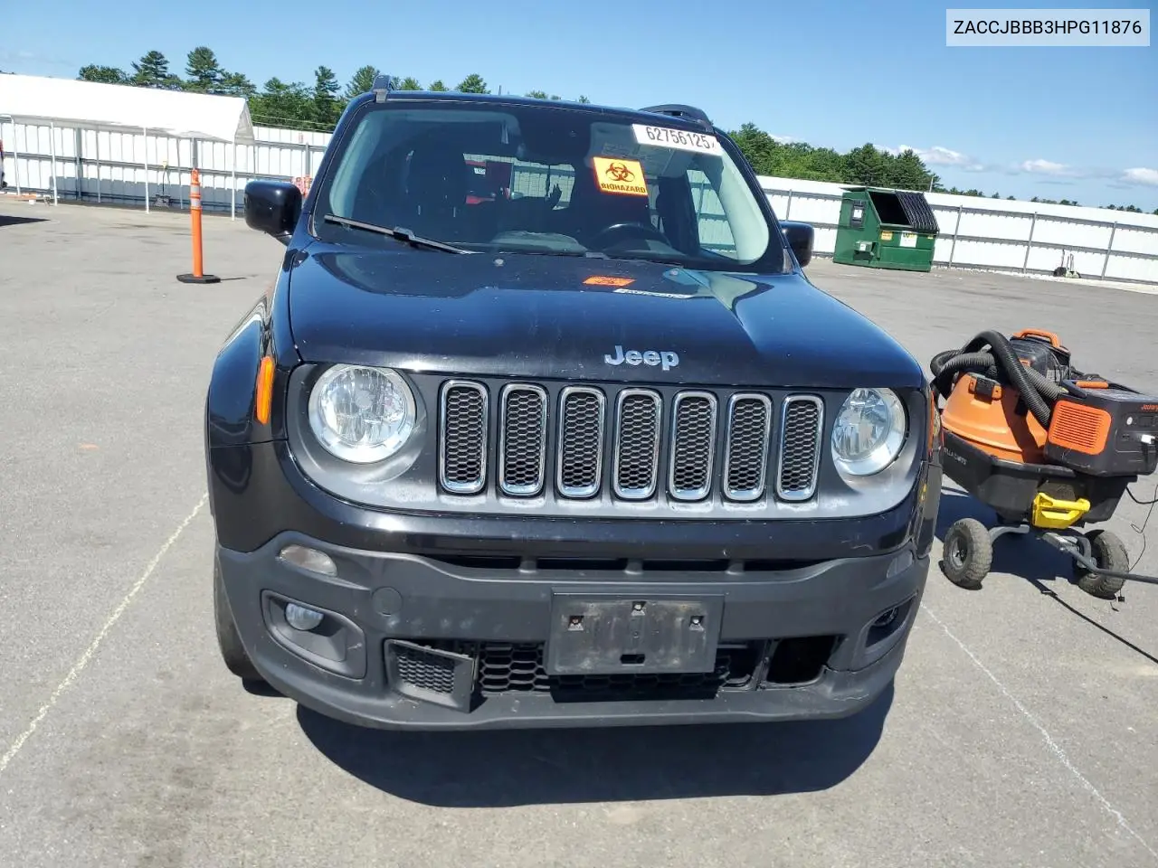 2017 Jeep Renegade Latitude VIN: ZACCJBBB3HPG11876 Lot: 62756125