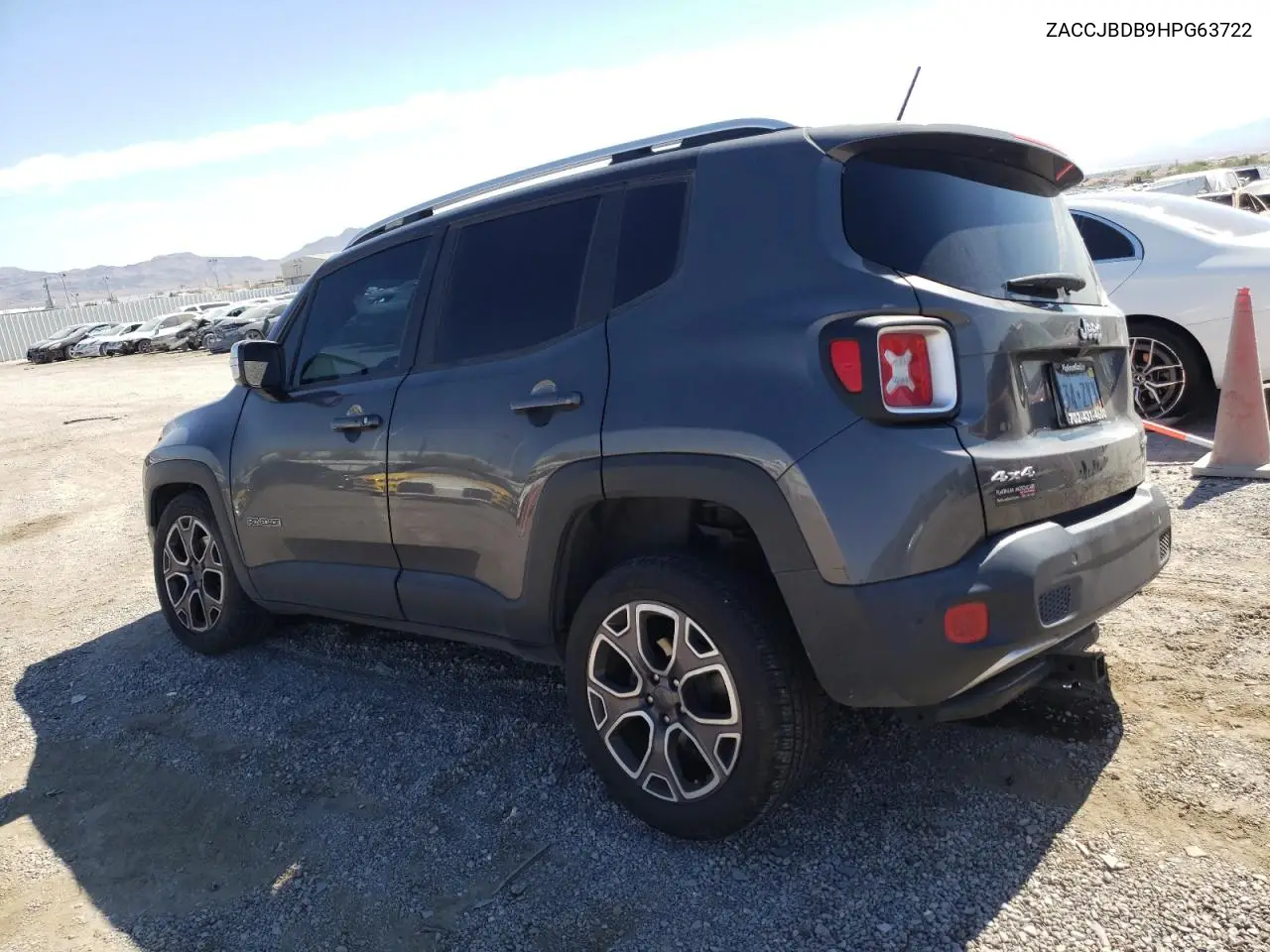 2017 Jeep Renegade Limited VIN: ZACCJBDB9HPG63722 Lot: 63251455