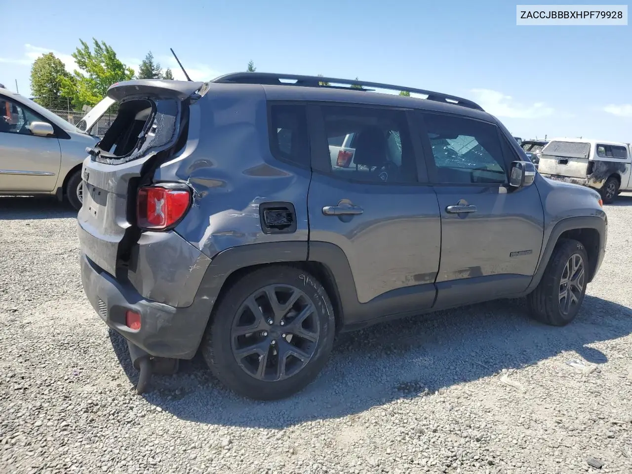 2017 Jeep Renegade Latitude VIN: ZACCJBBBXHPF79928 Lot: 63322235
