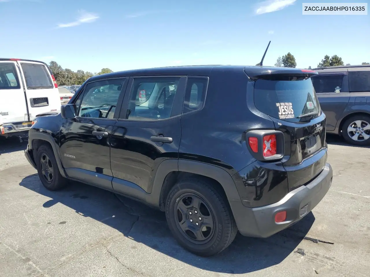 2017 Jeep Renegade Sport VIN: ZACCJAAB0HPG16335 Lot: 66226375
