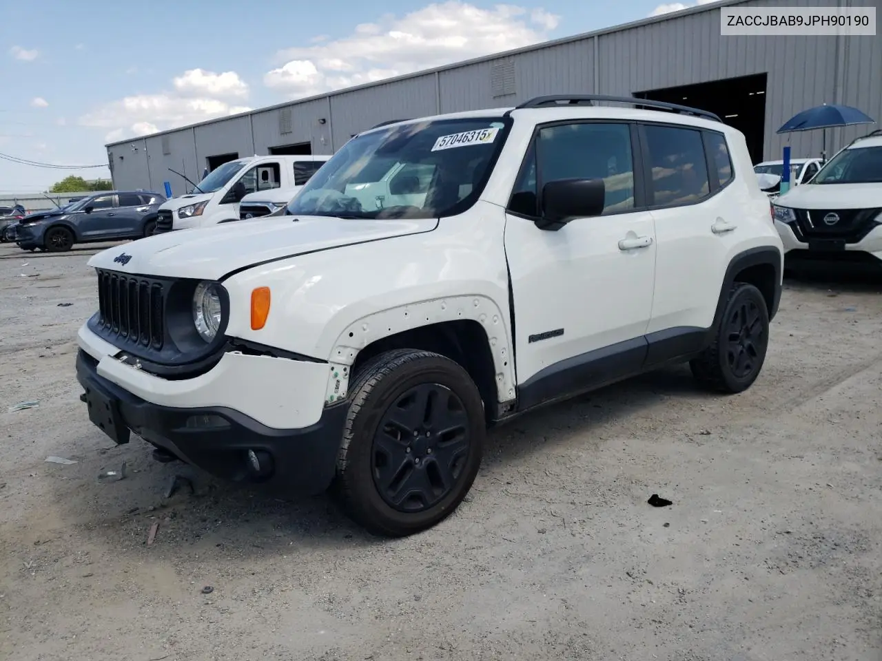 2018 Jeep Renegade Sport VIN: ZACCJBAB9JPH90190 Lot: 57046315