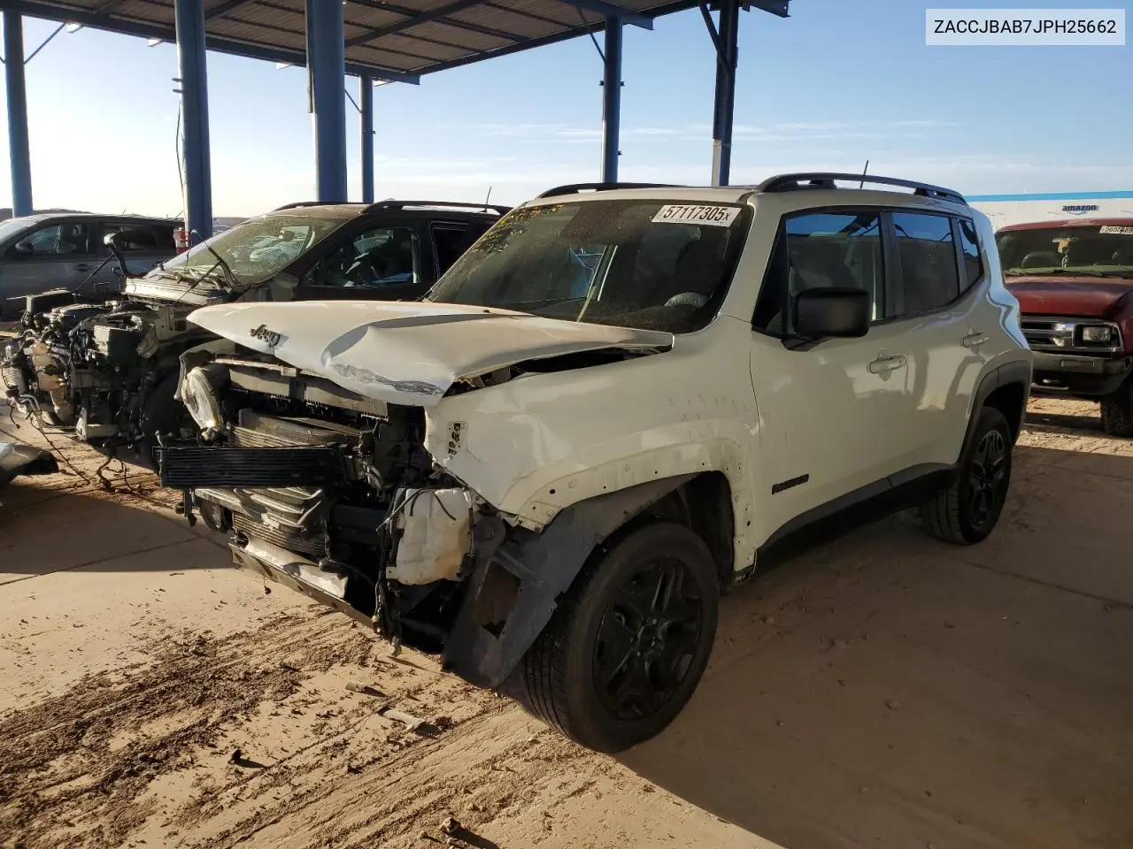 2018 Jeep Renegade Sport VIN: ZACCJBAB7JPH25662 Lot: 57117305