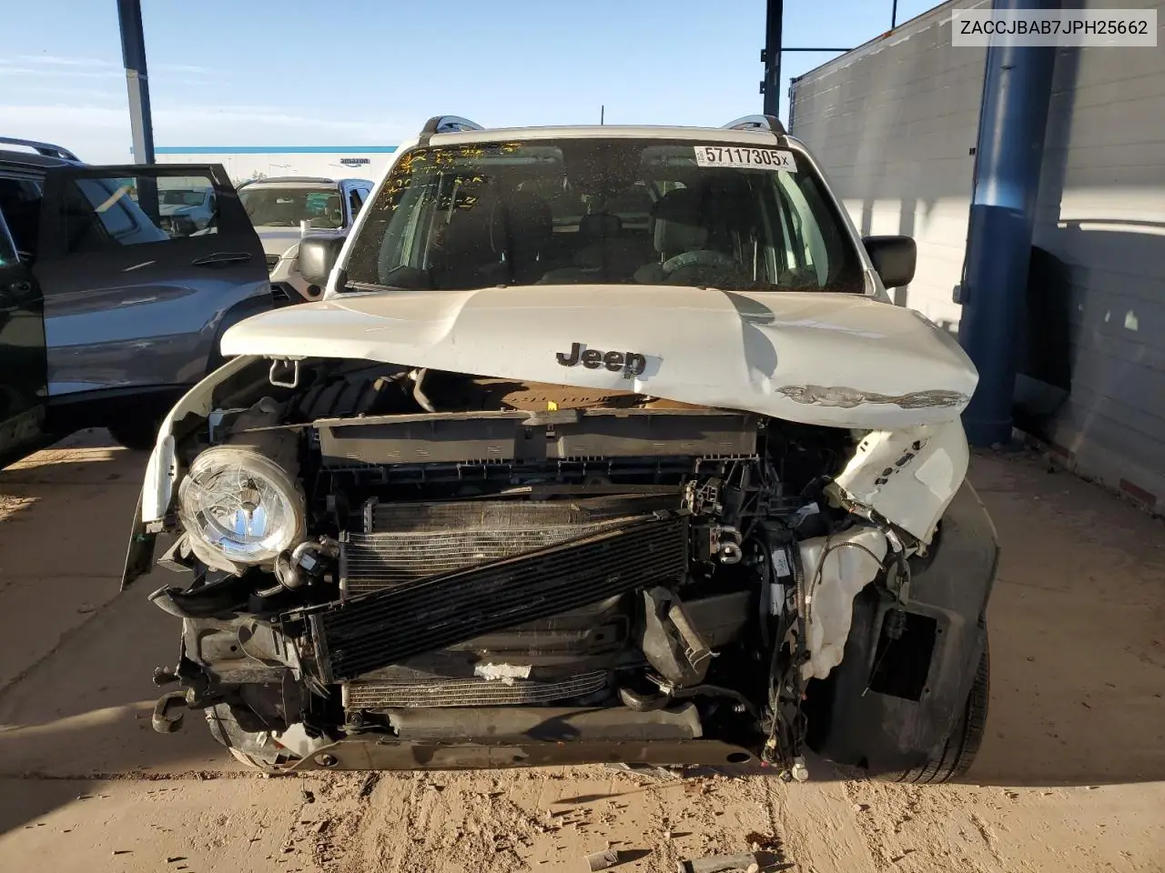 2018 Jeep Renegade Sport VIN: ZACCJBAB7JPH25662 Lot: 57117305