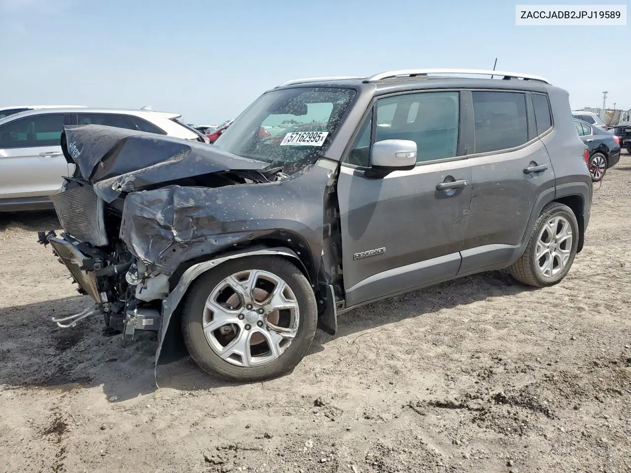 2018 Jeep Renegade Limited VIN: ZACCJADB2JPJ19589 Lot: 57162995