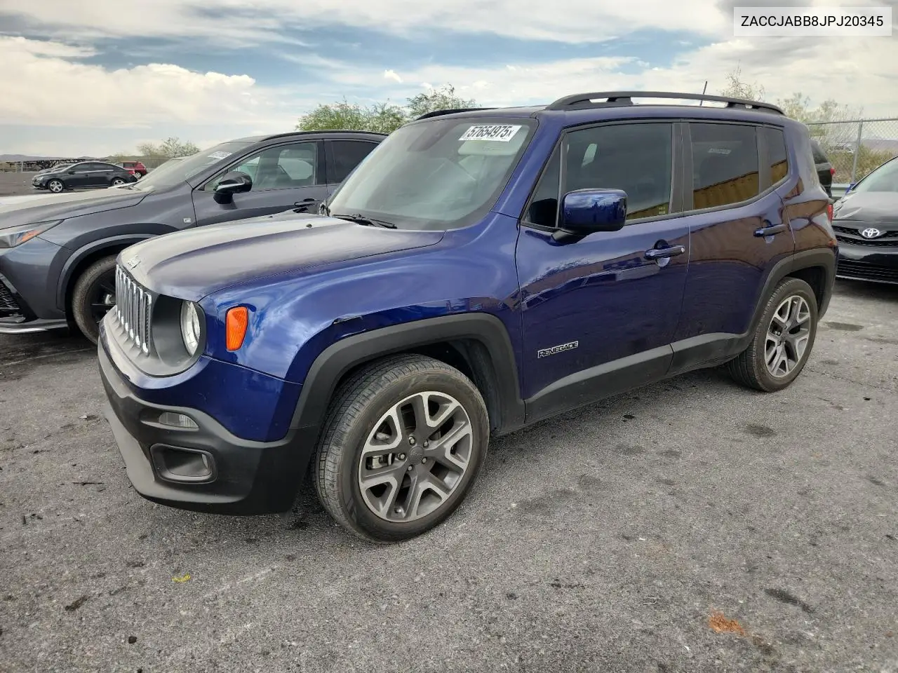 2018 Jeep Renegade Latitude VIN: ZACCJABB8JPJ20345 Lot: 57654975