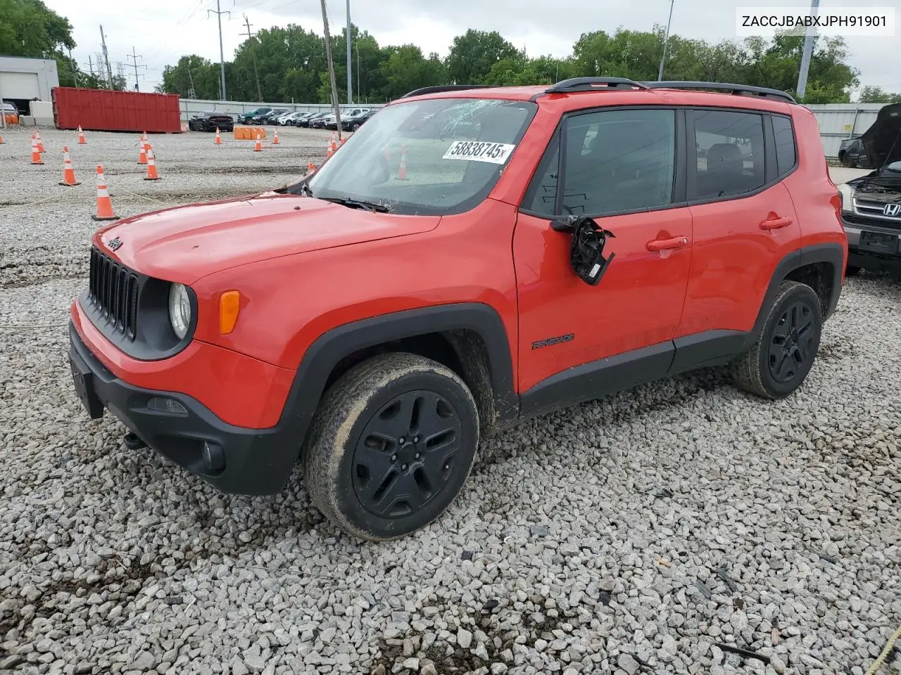 2018 Jeep Renegade Sport VIN: ZACCJBABXJPH91901 Lot: 58838745