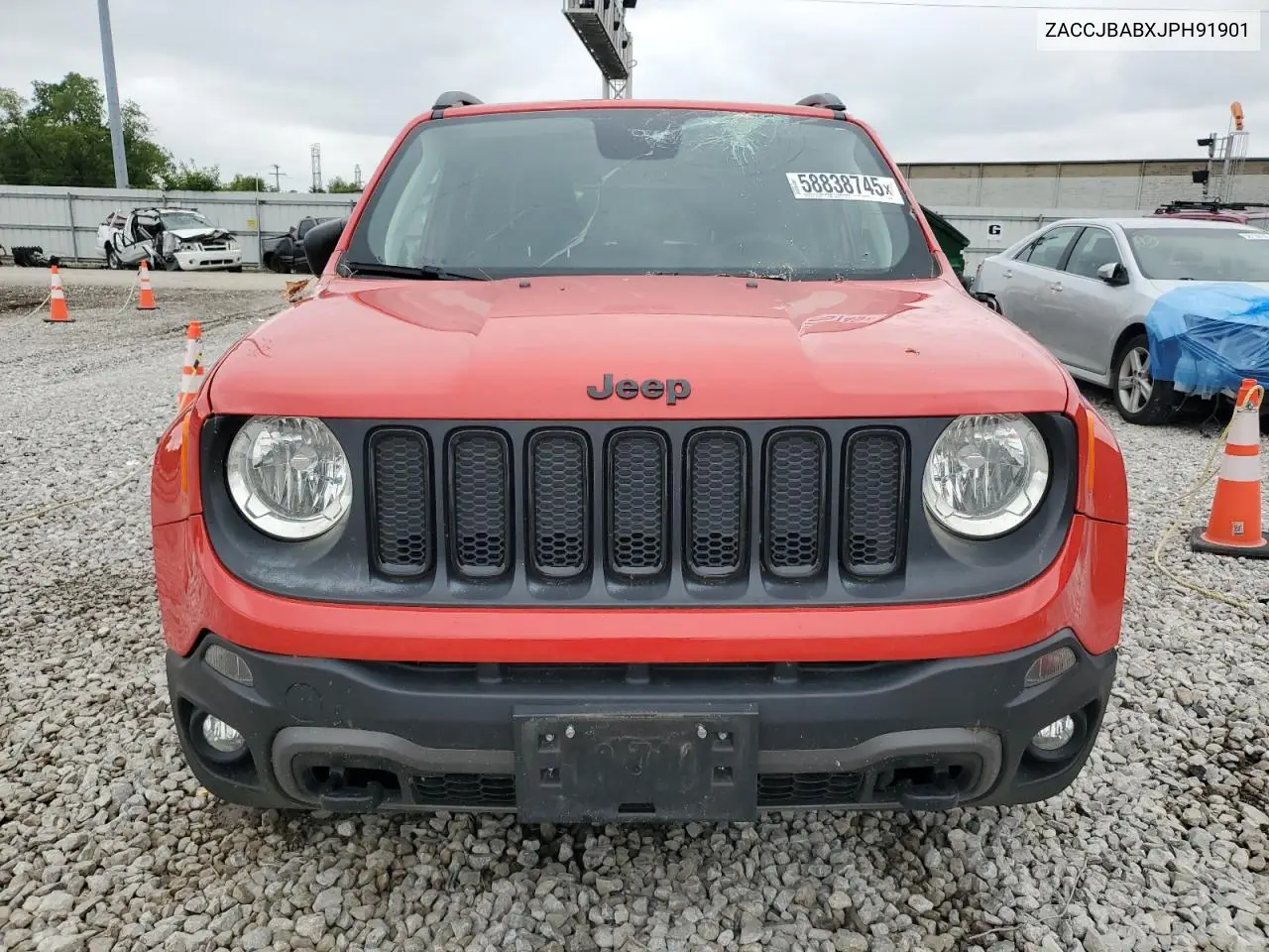 2018 Jeep Renegade Sport VIN: ZACCJBABXJPH91901 Lot: 58838745