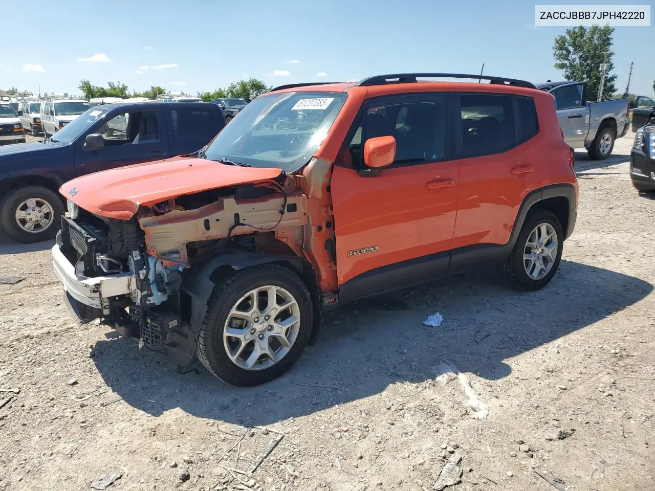 2018 Jeep Renegade Latitude VIN: ZACCJBBB7JPH42220 Lot: 61237085