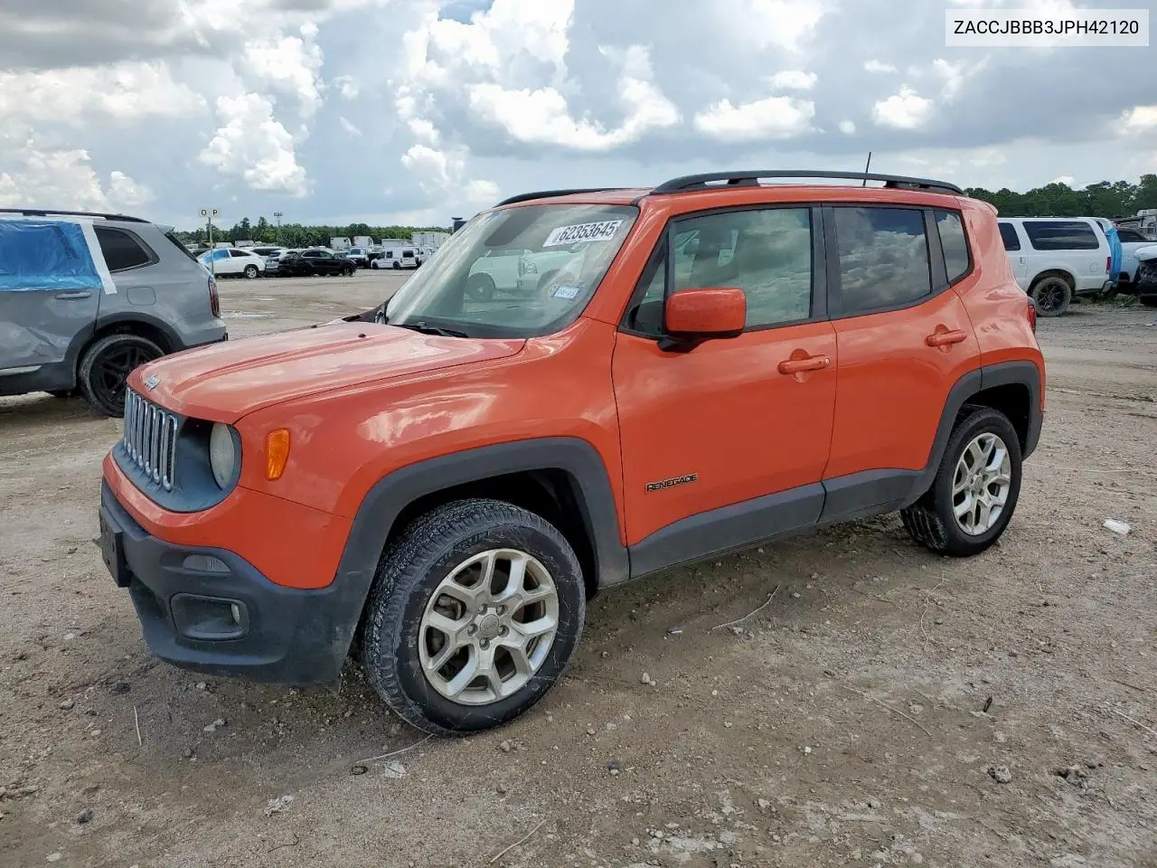 2018 Jeep Renegade Latitude VIN: ZACCJBBB3JPH42120 Lot: 62353645