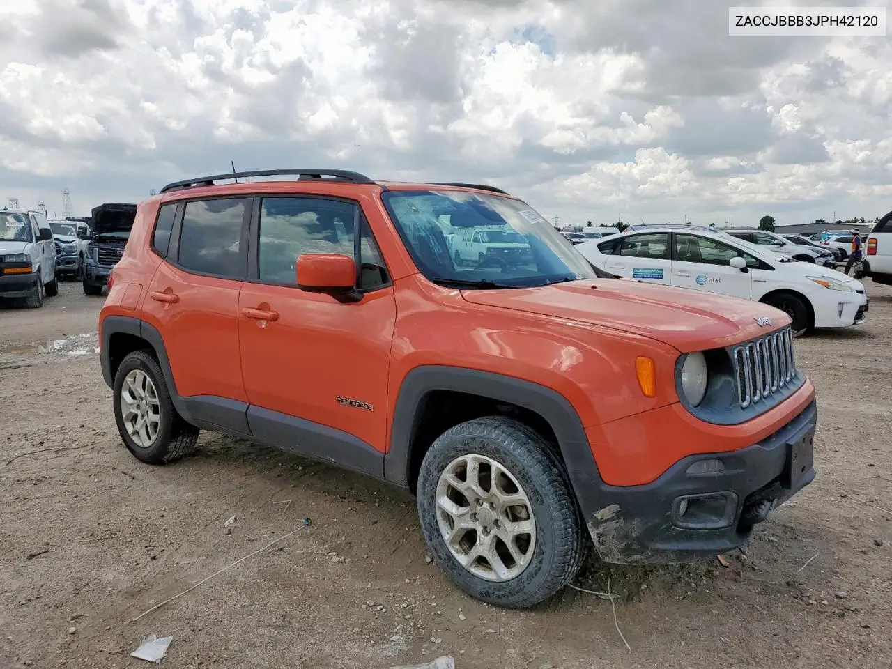 2018 Jeep Renegade Latitude VIN: ZACCJBBB3JPH42120 Lot: 62353645