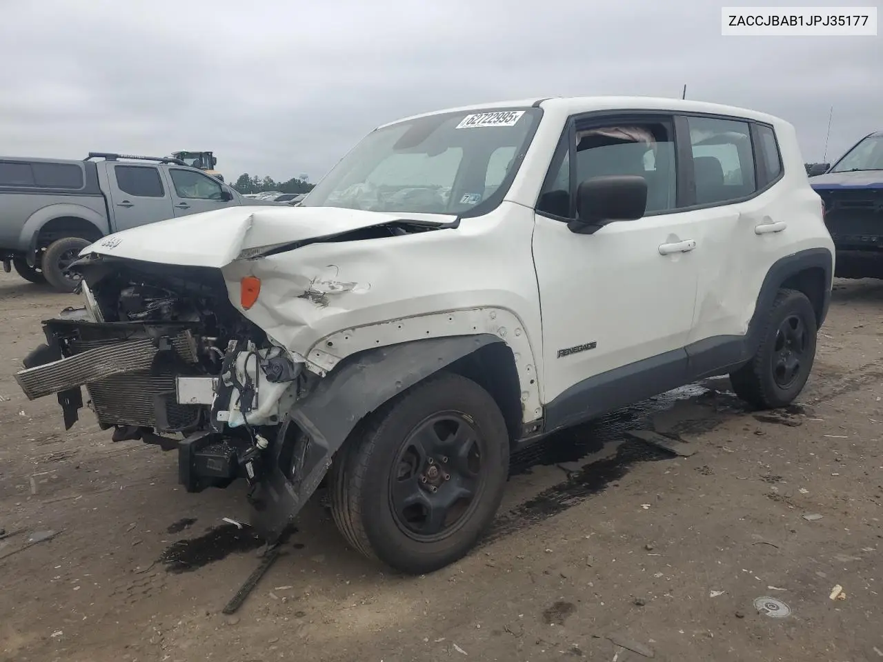 2018 Jeep Renegade Sport VIN: ZACCJBAB1JPJ35177 Lot: 62722995
