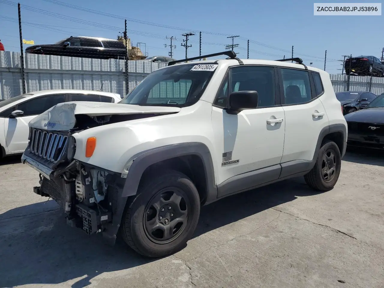 2018 Jeep Renegade Sport VIN: ZACCJBAB2JPJ53896 Lot: 62912805