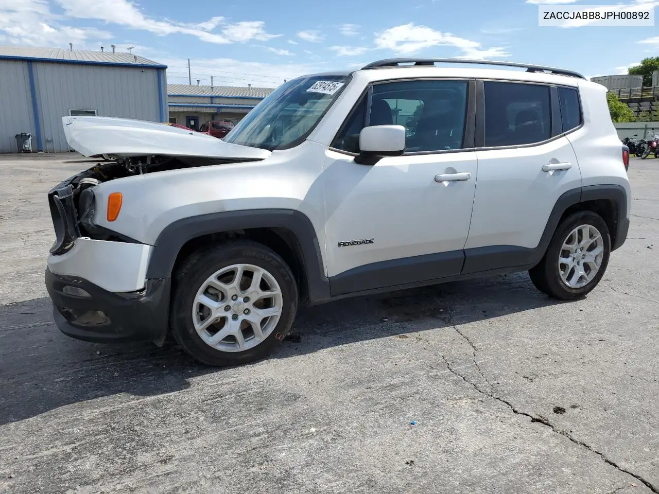 2018 Jeep Renegade Latitude VIN: ZACCJABB8JPH00892 Lot: 62914515