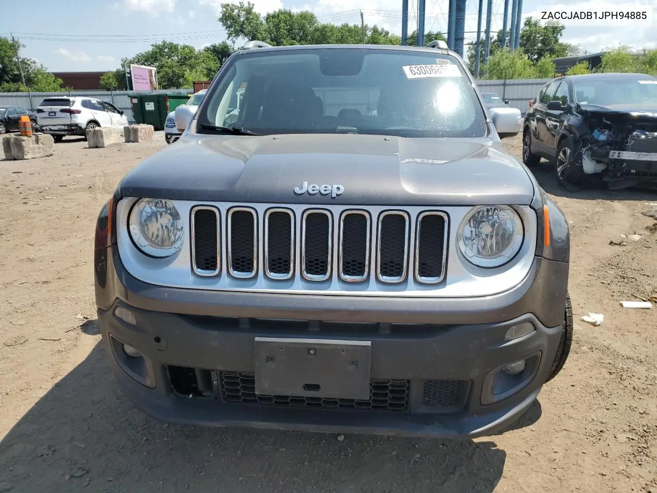 2018 Jeep Renegade Limited VIN: ZACCJADB1JPH94885 Lot: 63006855