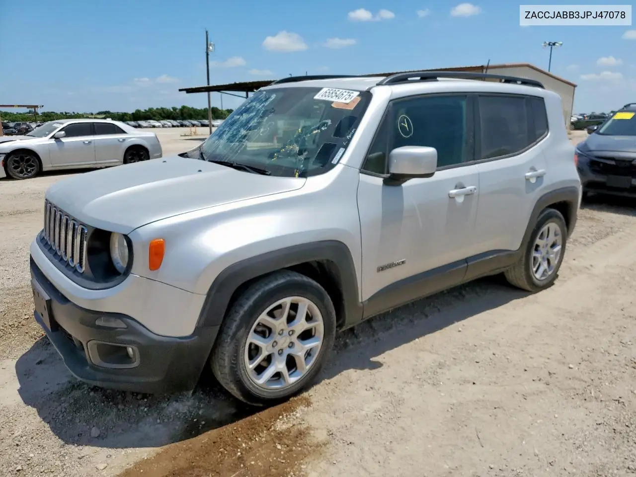 2018 Jeep Renegade Latitude VIN: ZACCJABB3JPJ47078 Lot: 65854675