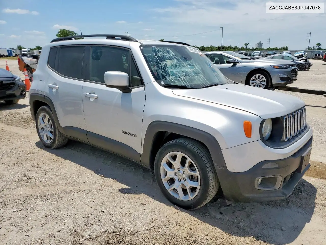 2018 Jeep Renegade Latitude VIN: ZACCJABB3JPJ47078 Lot: 65854675