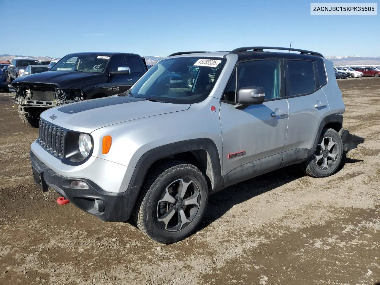 2019 Jeep Renegade Trailhawk VIN: ZACNJBC15KPK35605 Lot: 48255835