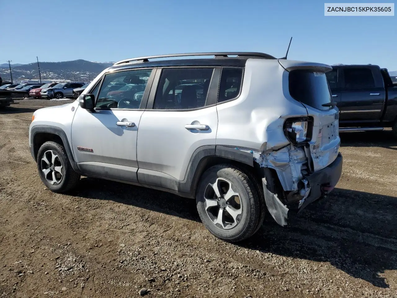 2019 Jeep Renegade Trailhawk VIN: ZACNJBC15KPK35605 Lot: 48255835