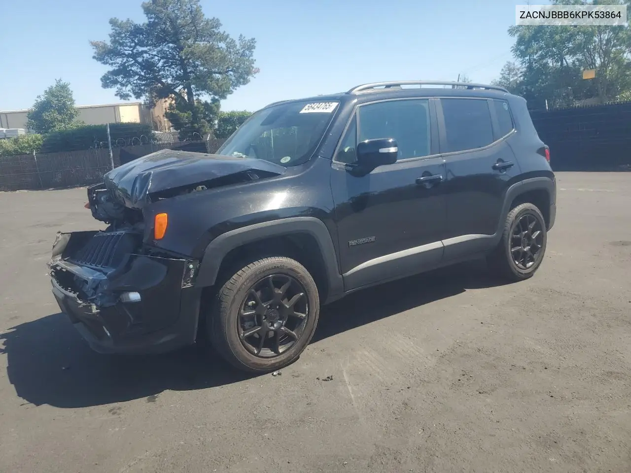 2019 Jeep Renegade Latitude VIN: ZACNJBBB6KPK53864 Lot: 56434765