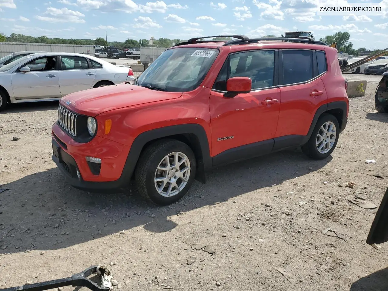 2019 Jeep Renegade Latitude VIN: ZACNJABB7KPK33181 Lot: 56565265