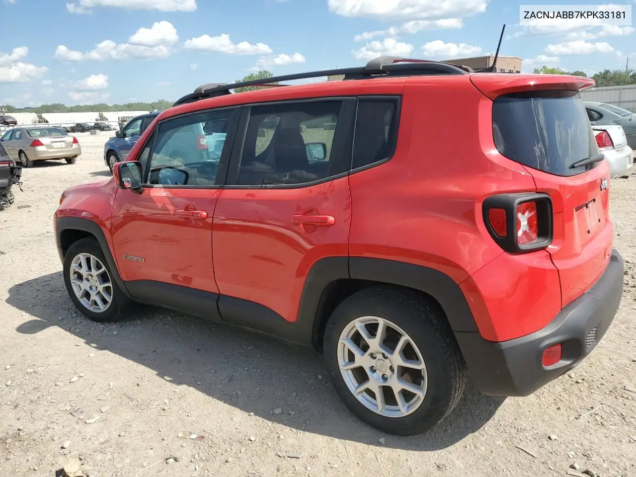 2019 Jeep Renegade Latitude VIN: ZACNJABB7KPK33181 Lot: 56565265