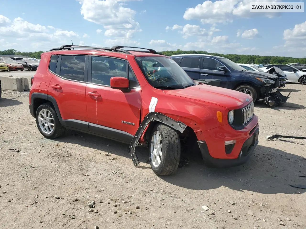 2019 Jeep Renegade Latitude VIN: ZACNJABB7KPK33181 Lot: 56565265