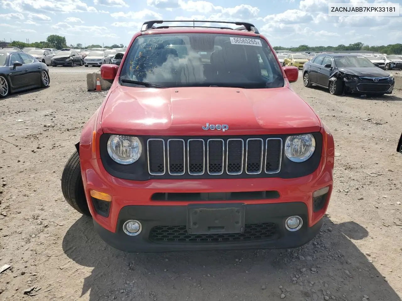 2019 Jeep Renegade Latitude VIN: ZACNJABB7KPK33181 Lot: 56565265