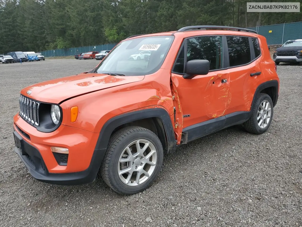 2019 Jeep Renegade Sport VIN: ZACNJBAB7KPK82176 Lot: 56596035