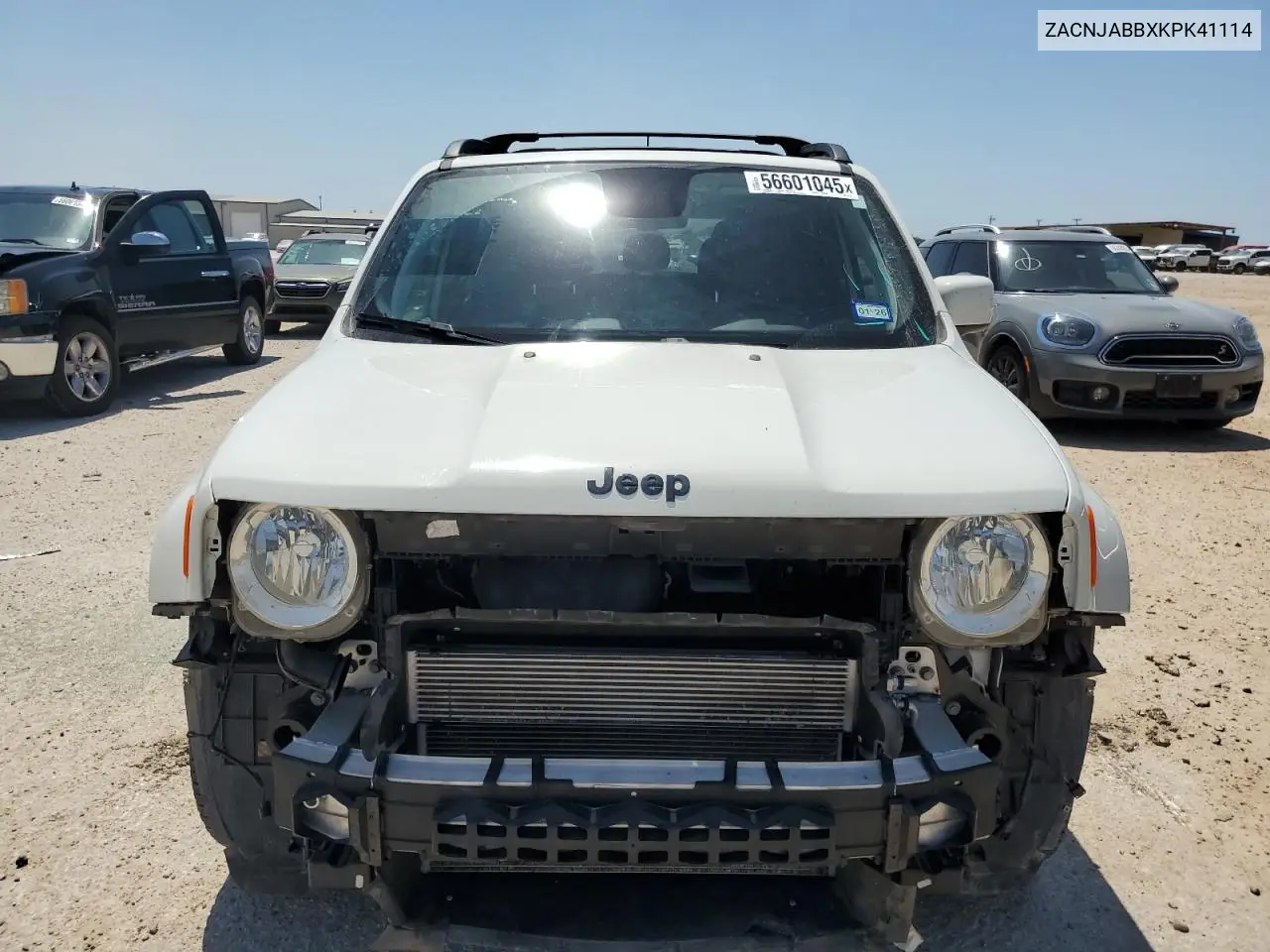 2019 Jeep Renegade Latitude VIN: ZACNJABBXKPK41114 Lot: 56601045