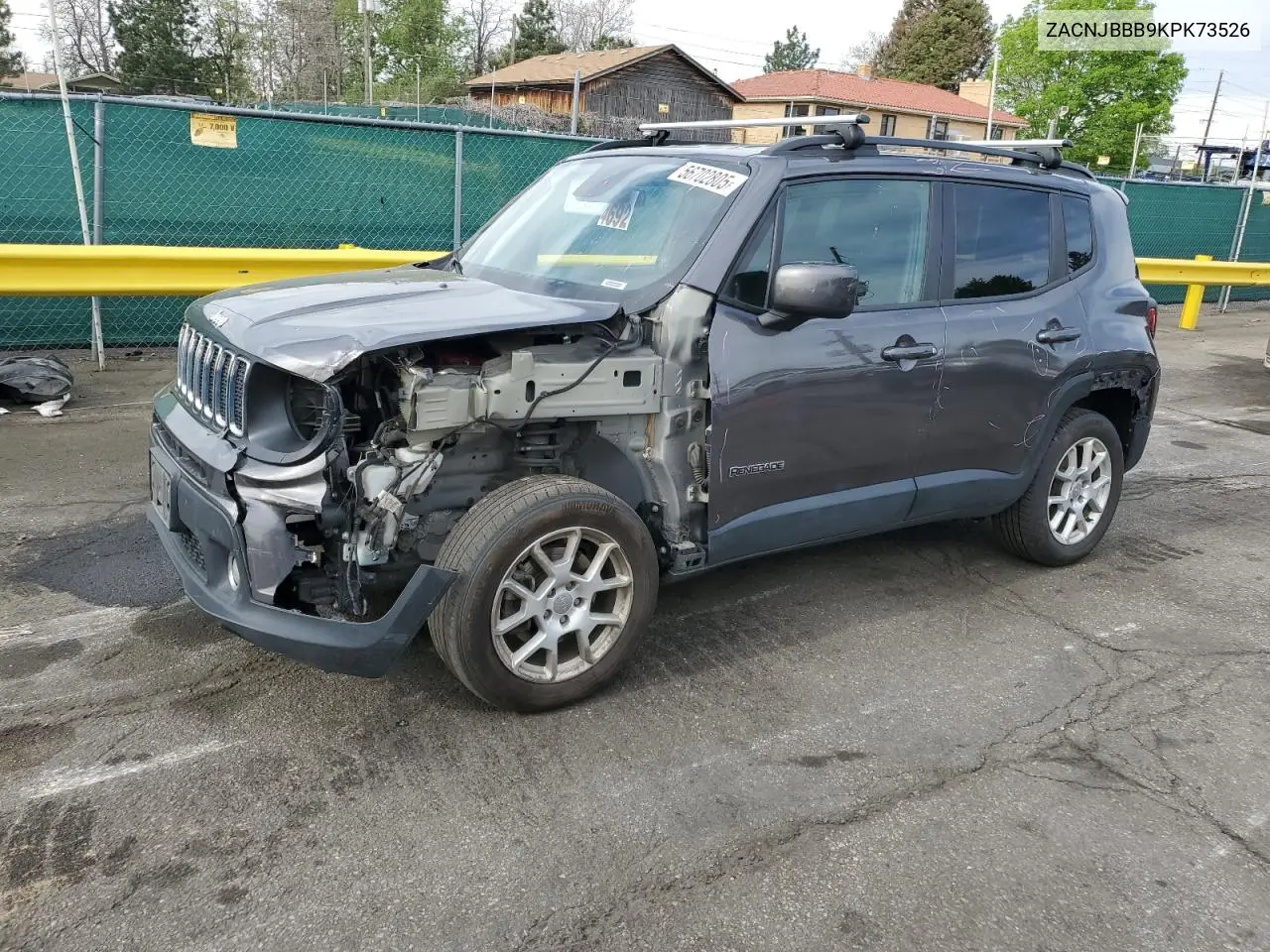 2019 Jeep Renegade Latitude VIN: ZACNJBBB9KPK73526 Lot: 56702805