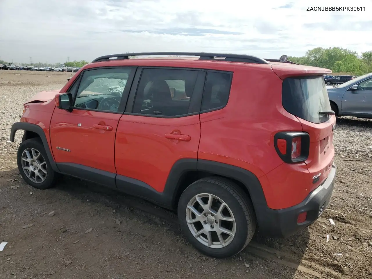 2019 Jeep Renegade Latitude VIN: ZACNJBBB5KPK30611 Lot: 57147105