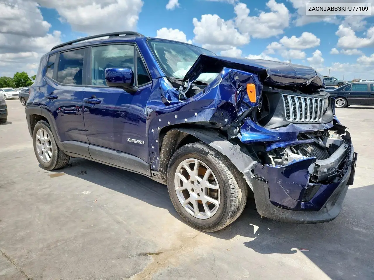 2019 Jeep Renegade Latitude VIN: ZACNJABB3KPJ77109 Lot: 62154655