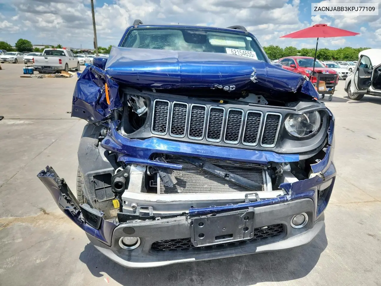 2019 Jeep Renegade Latitude VIN: ZACNJABB3KPJ77109 Lot: 62154655