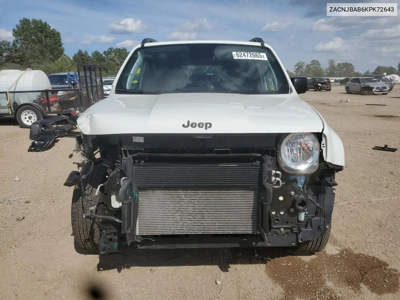2019 Jeep Renegade Sport VIN: ZACNJBAB6KPK72643 Lot: 62472665
