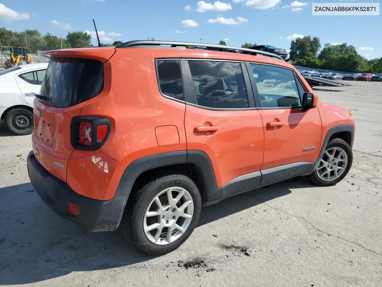2019 Jeep Renegade Latitude VIN: ZACNJABB6KPK52871 Lot: 62497225