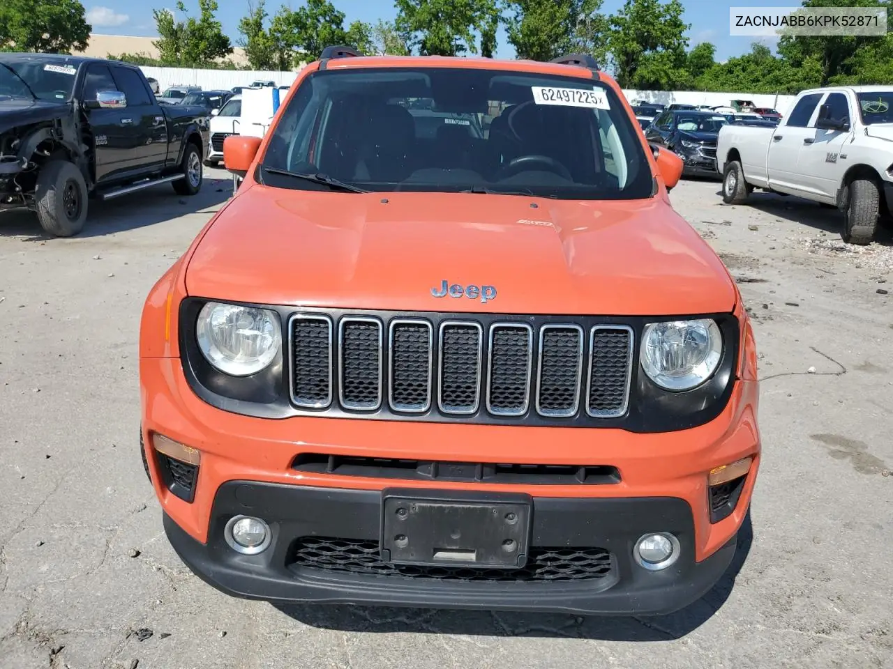 2019 Jeep Renegade Latitude VIN: ZACNJABB6KPK52871 Lot: 62497225