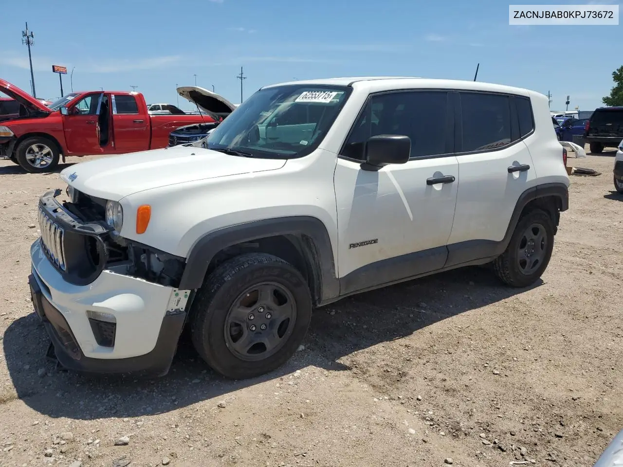 2019 Jeep Renegade Sport VIN: ZACNJBAB0KPJ73672 Lot: 62553715