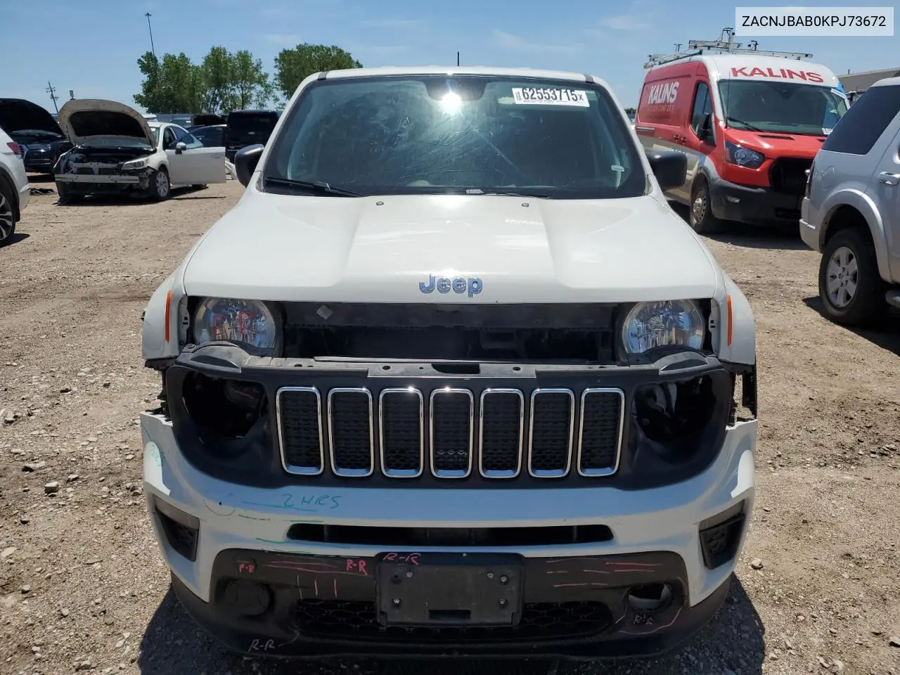 2019 Jeep Renegade Sport VIN: ZACNJBAB0KPJ73672 Lot: 62553715