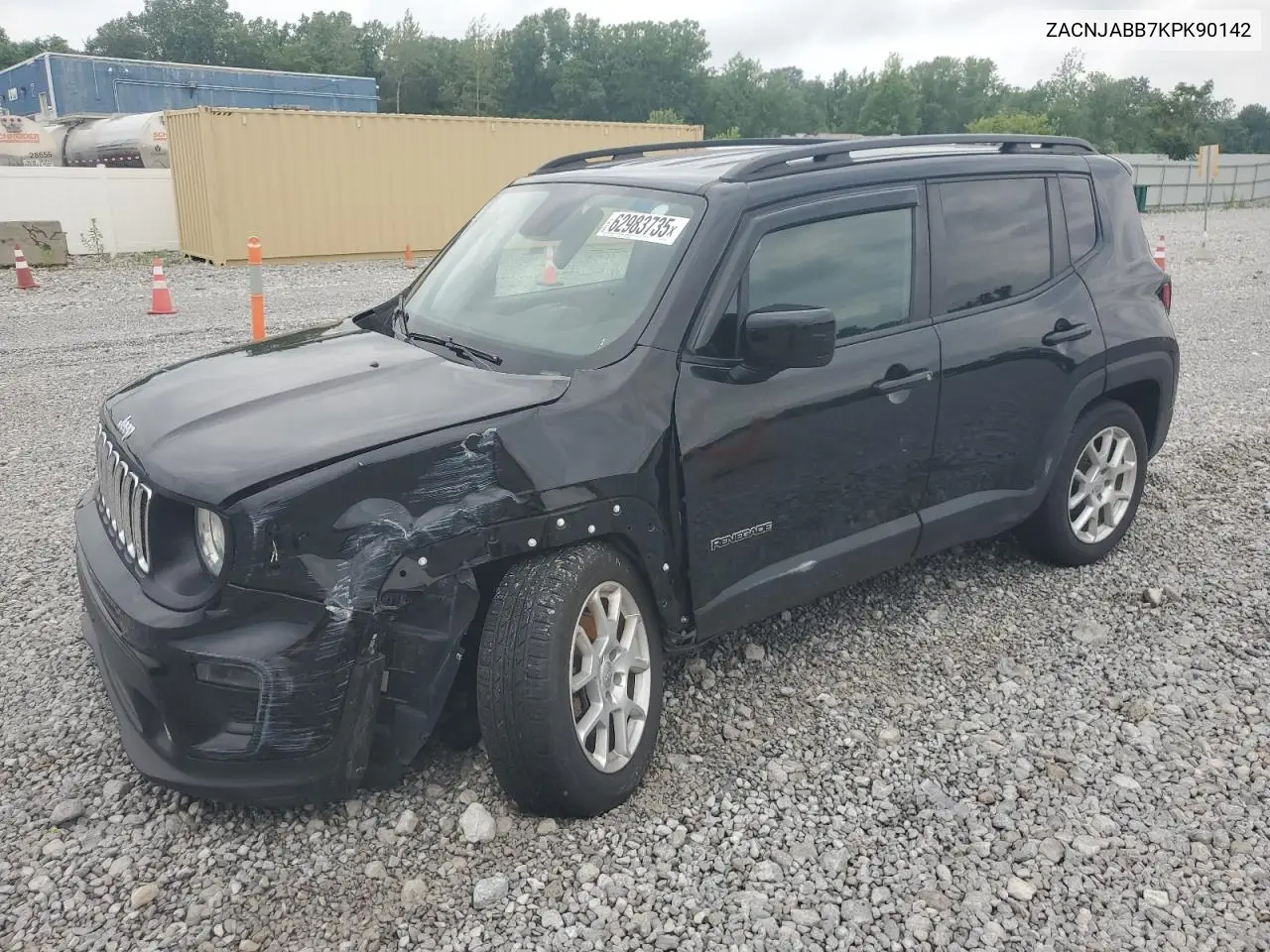 2019 Jeep Renegade Latitude VIN: ZACNJABB7KPK90142 Lot: 62983735