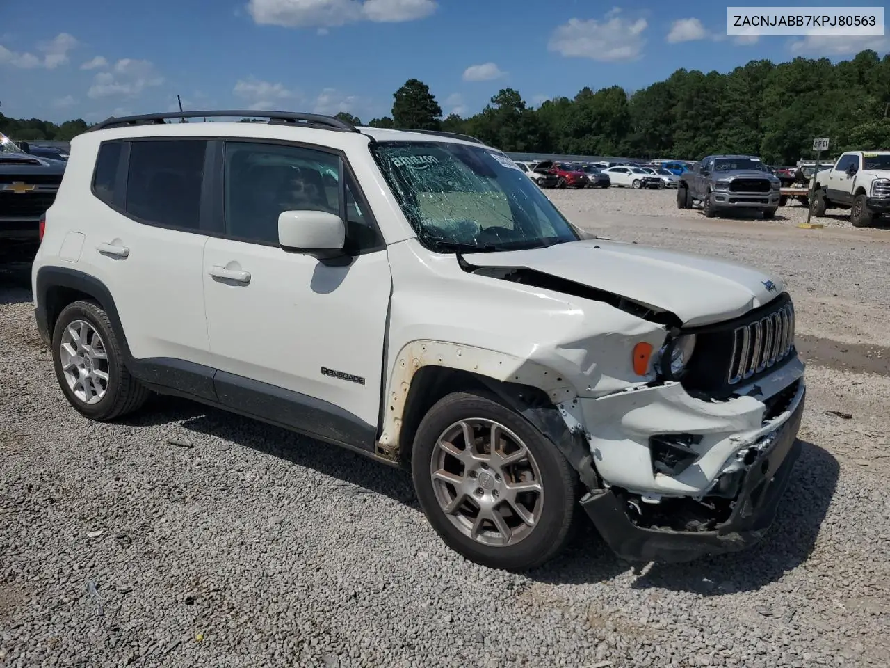 2019 Jeep Renegade Latitude VIN: ZACNJABB7KPJ80563 Lot: 63032835