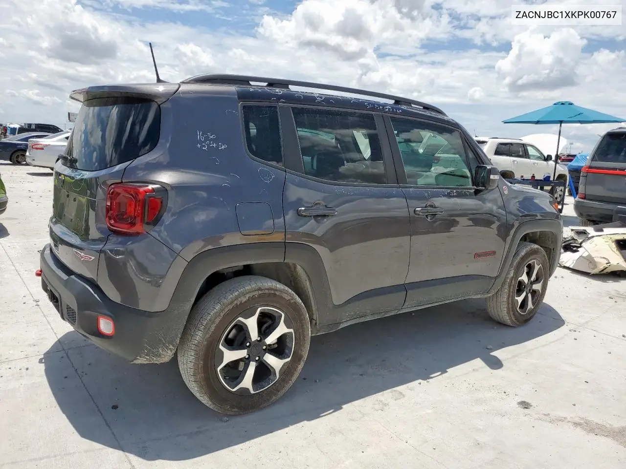 2019 Jeep Renegade Trailhawk VIN: ZACNJBC1XKPK00767 Lot: 63086135
