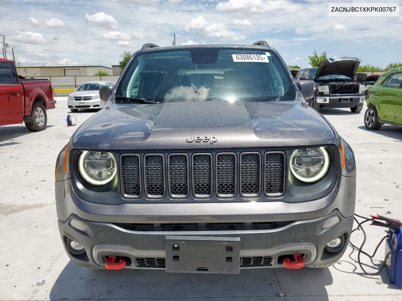 2019 Jeep Renegade Trailhawk VIN: ZACNJBC1XKPK00767 Lot: 63086135